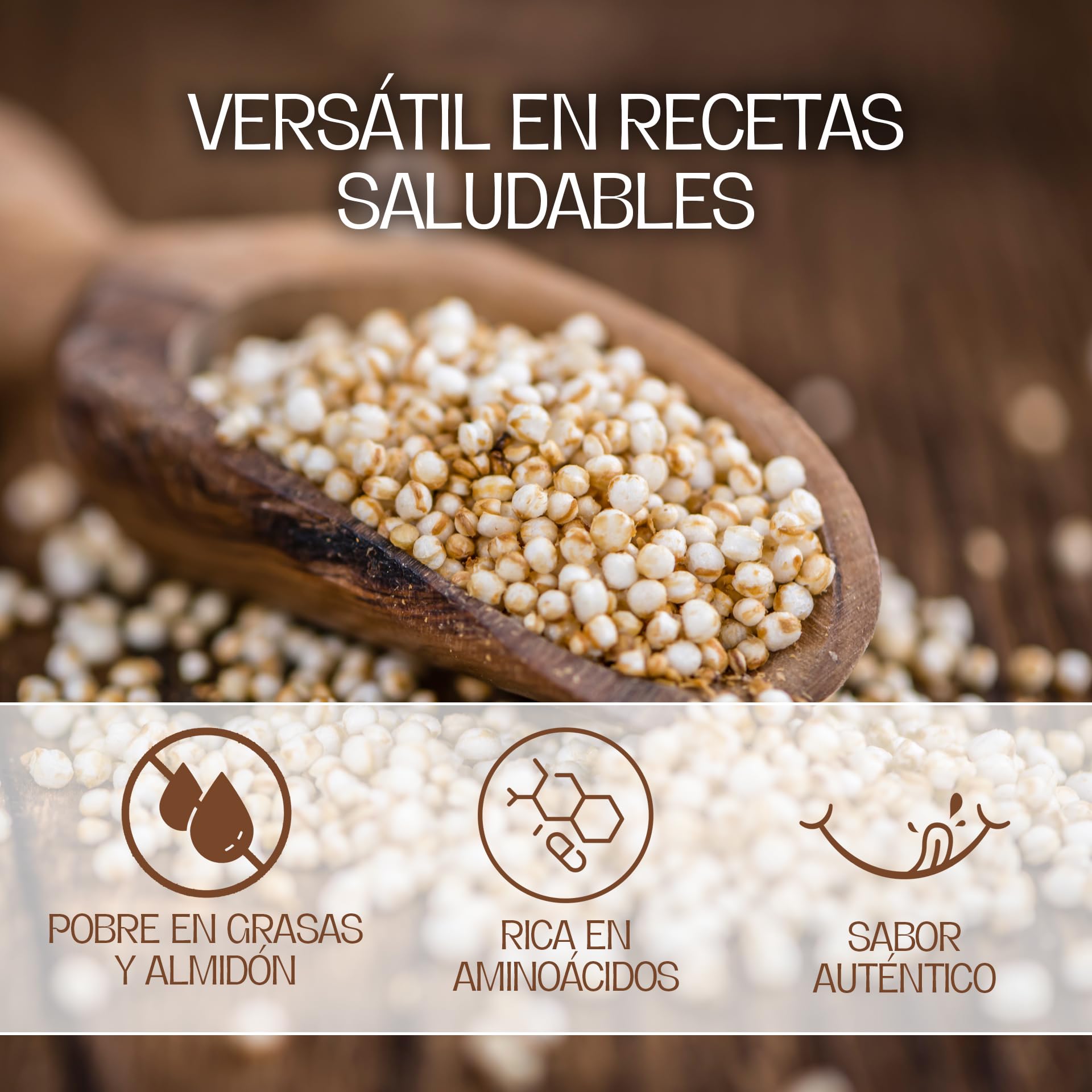 Harina De Quinoa Sin Gluten 700 Gr Natural Para Panificación Apta Para Celíacos