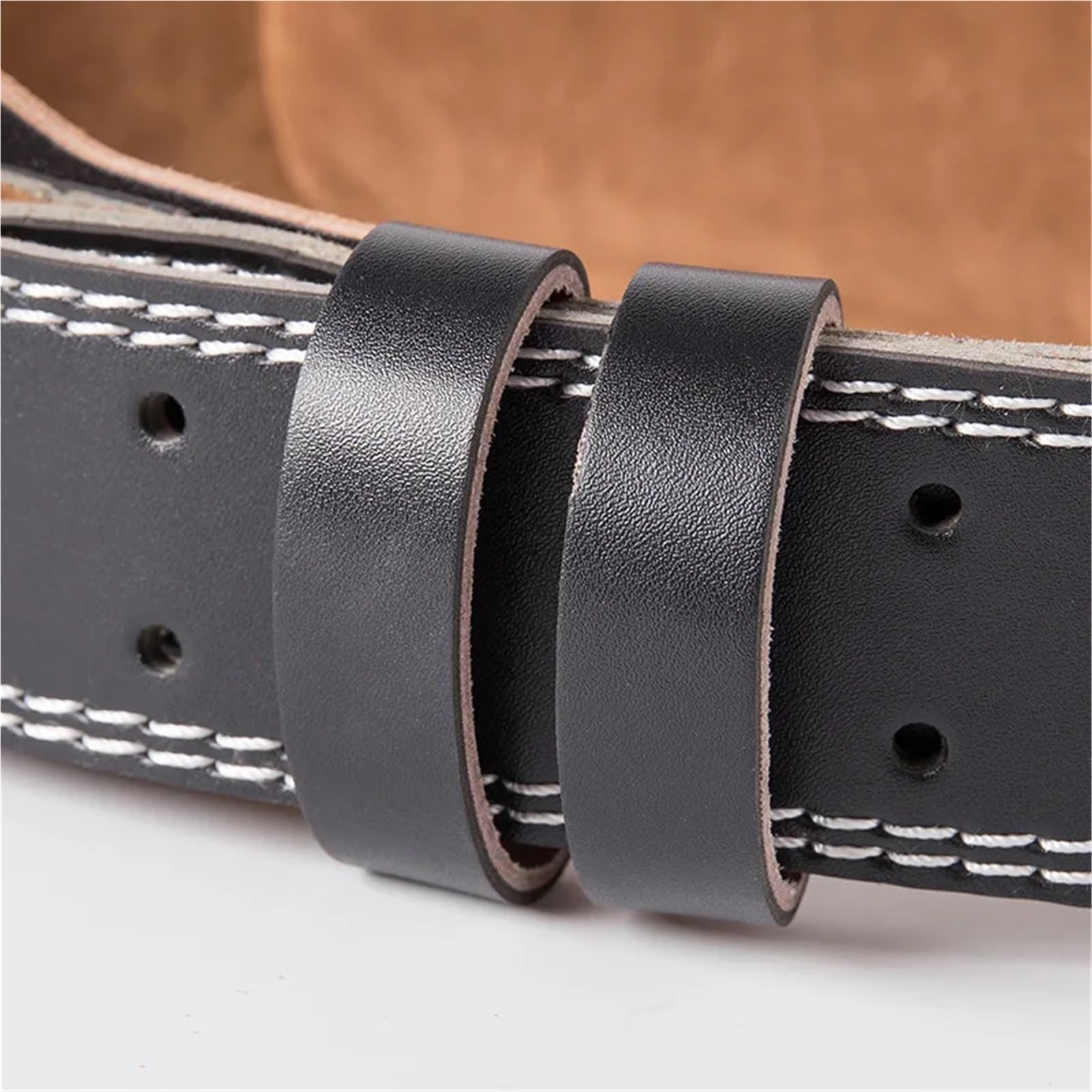 Ceinture D'HaltéRophilie Ceinture de Soutien de Taille en Cuir PU, Protection de Ceinture de Sport, Fitness, Squat Profond, Traction Dure, haltérophilie pour La Protection Lombaire