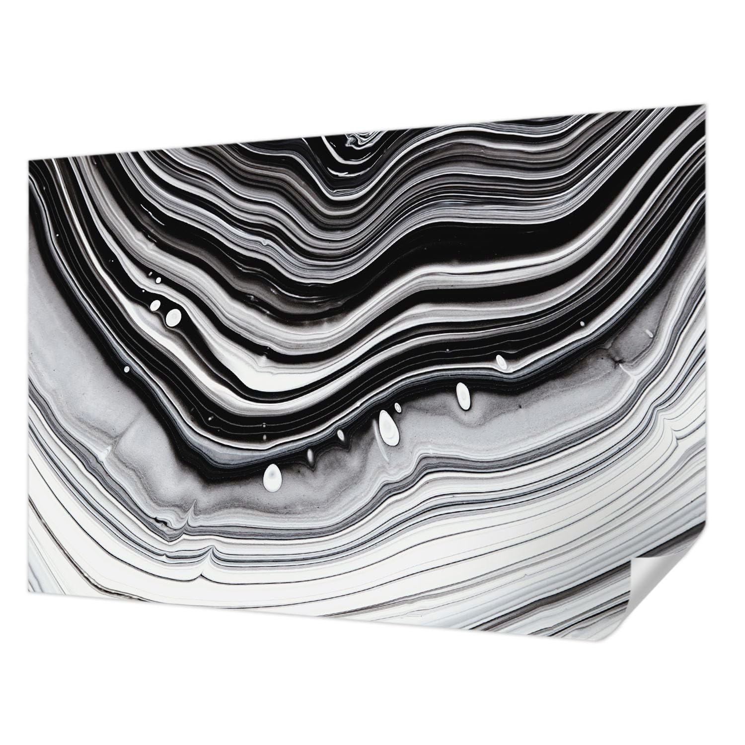Papier peint photo lavable ondes optiques décor mural autocollant résistant aux taches