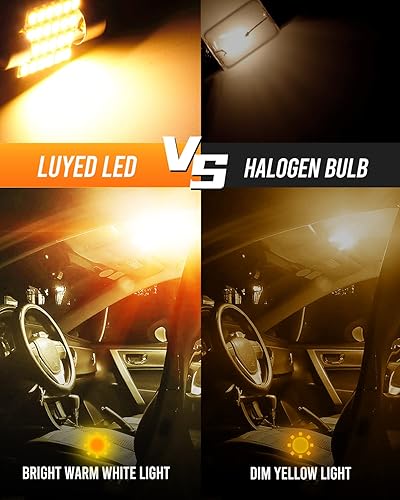 Miniatura 83 de LUYED Juego de chips 2 X 570 de luz súper brillante 3014 48-EX 569 578 211-2 212-2 focos LED para luz de domo, blanco xenón