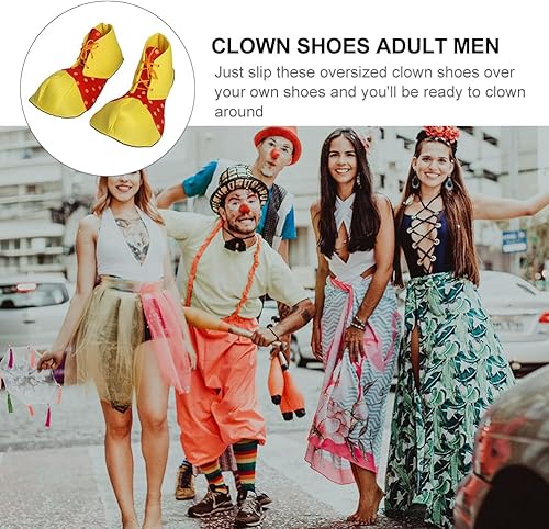Miniatura 9 de Disfraz de payaso para mujer con zapatos grandes y divertidos - Ropa de carnaval para hombres adultos, Como se muestra, Mediana