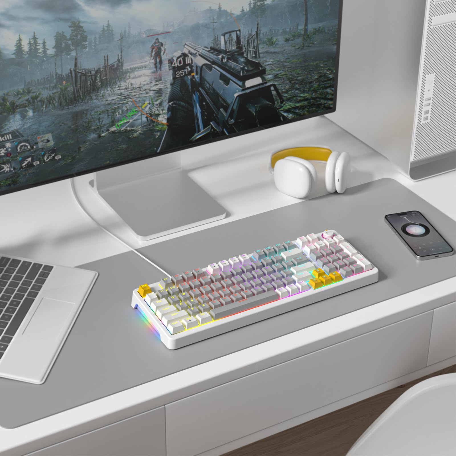 Amazon.com: Meidosa AK96 Smart Mechanical Keyboard Gaming, 96 Keys