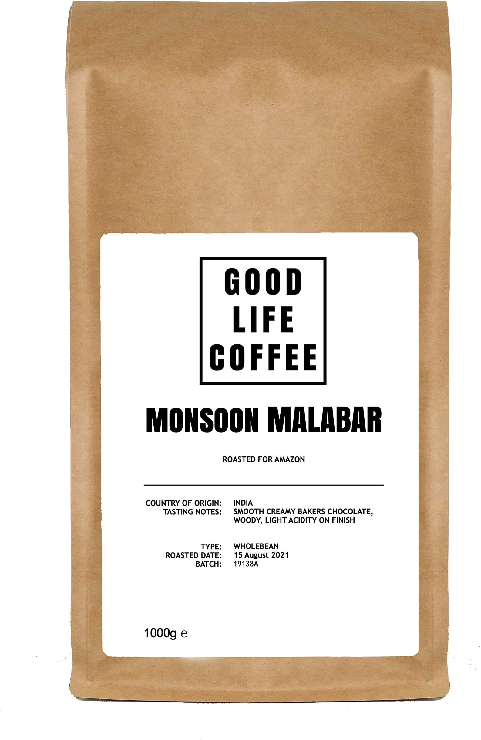 GOOD LIFE - Monsoon Malabar, delicious Arabica Coffee with refined smooth woody & spicy aromas. Roasted to Order only