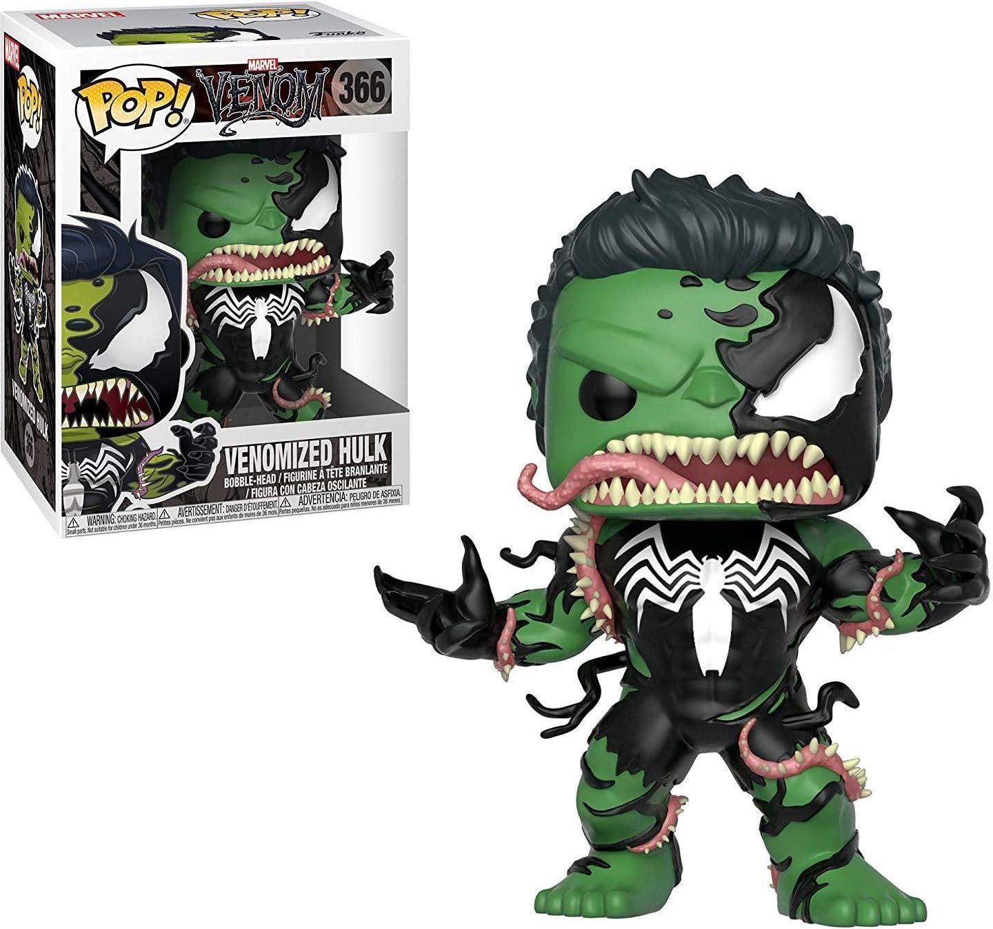 POP Marvel: Venom - Venomized Hulk Funko Pop! Vinyl Figure (Bundled with Compatible Pop Box Protector Case) Multicolored 3.75 inches