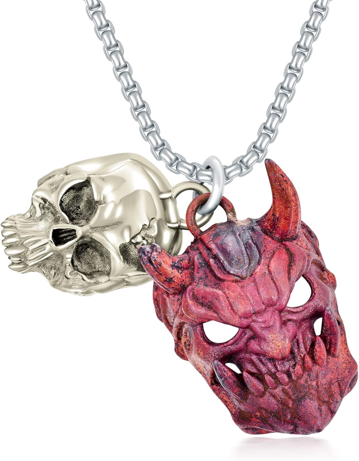 Seiyang Gothic Necklace 925 Sterling Silver Skull UK Ubuy
