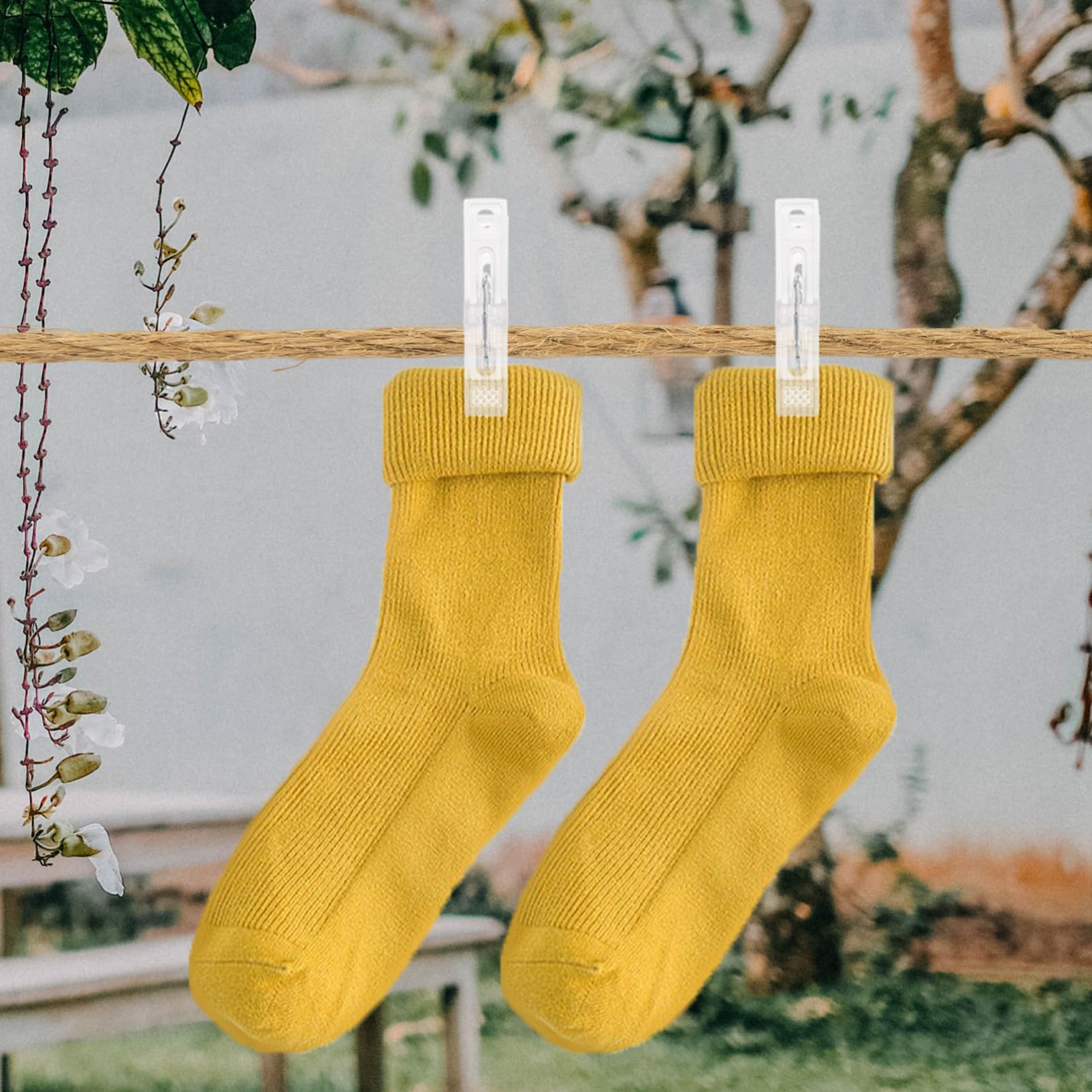 ULTECHNOVO 5 Set Mollette Per Calzini E Biancheria Intima Mollette Per Bucato Piccole Multifunzionali Antivento Per Trapunte Per Asciugatura 10 pezzi*5