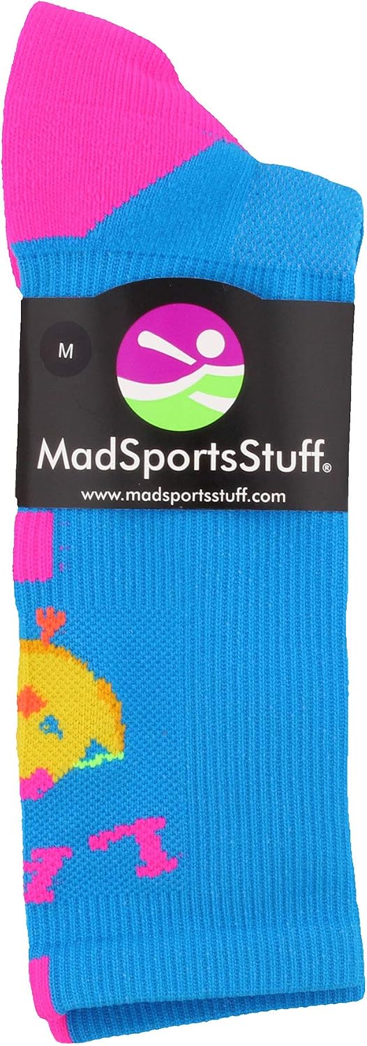 MadSportsStuff LAX Chick Lacrosse Athletic Crew Socks