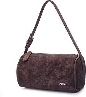 Small Purse for Women, Mini Crossbody Bag Vegan Leather Handbag Travel | Barrel Bag, Adjustable Strap,Top Handle Purse,Cute,Water-resistant,Chic,Lightweight & Gift-Ready