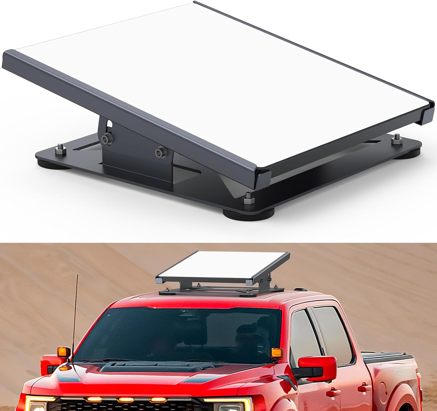 Starlink Mini Car Roof Mount, Starlink Mini Magnetic Mount for Car Roof, RV, Truck, Van, Boat, Adjustable Magnetic Mounting Kit, Starlink Mini Accessories, Aerospace Grade Metal, Roof Rack Dark Gray