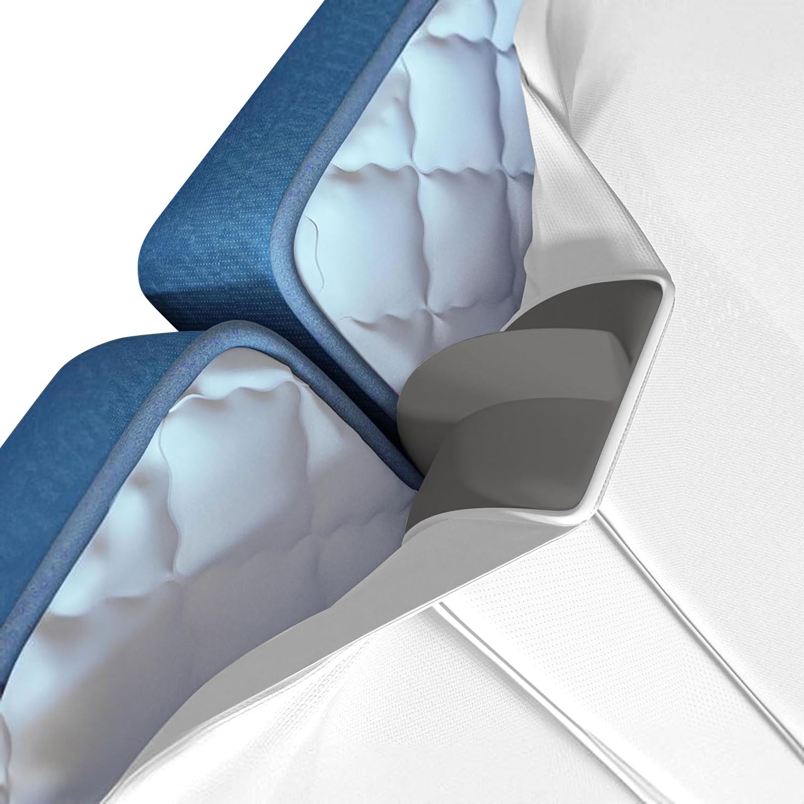 Copriletto in Flanella con Angoli Elasticizzati per Materasso Matrimoniale 190x200 cm Cuscinetto distanziatore per Letto Matrimoniale con Costruzione Chiusa