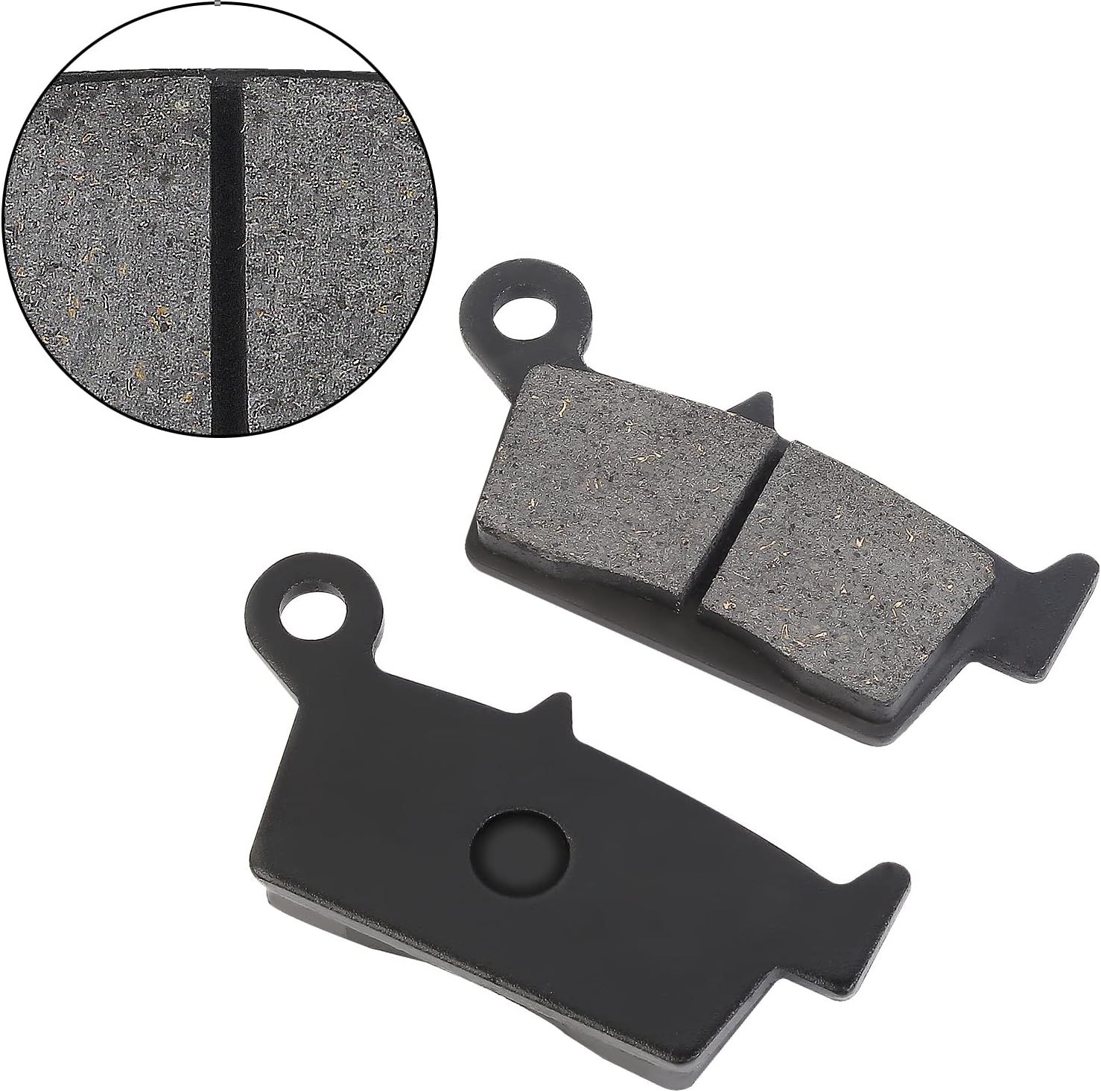 Road Passion Front & Rear Brake Pads for Suzuki DRZ400 DR-Z 400 2000-2009/ DRZ400SM 2005-2009/ RM125 RM250 Honda XR650L 1993-2016/ XR650R 2000-2007/ KX125 1995-2005, Yamaha YZ250 1998-2002