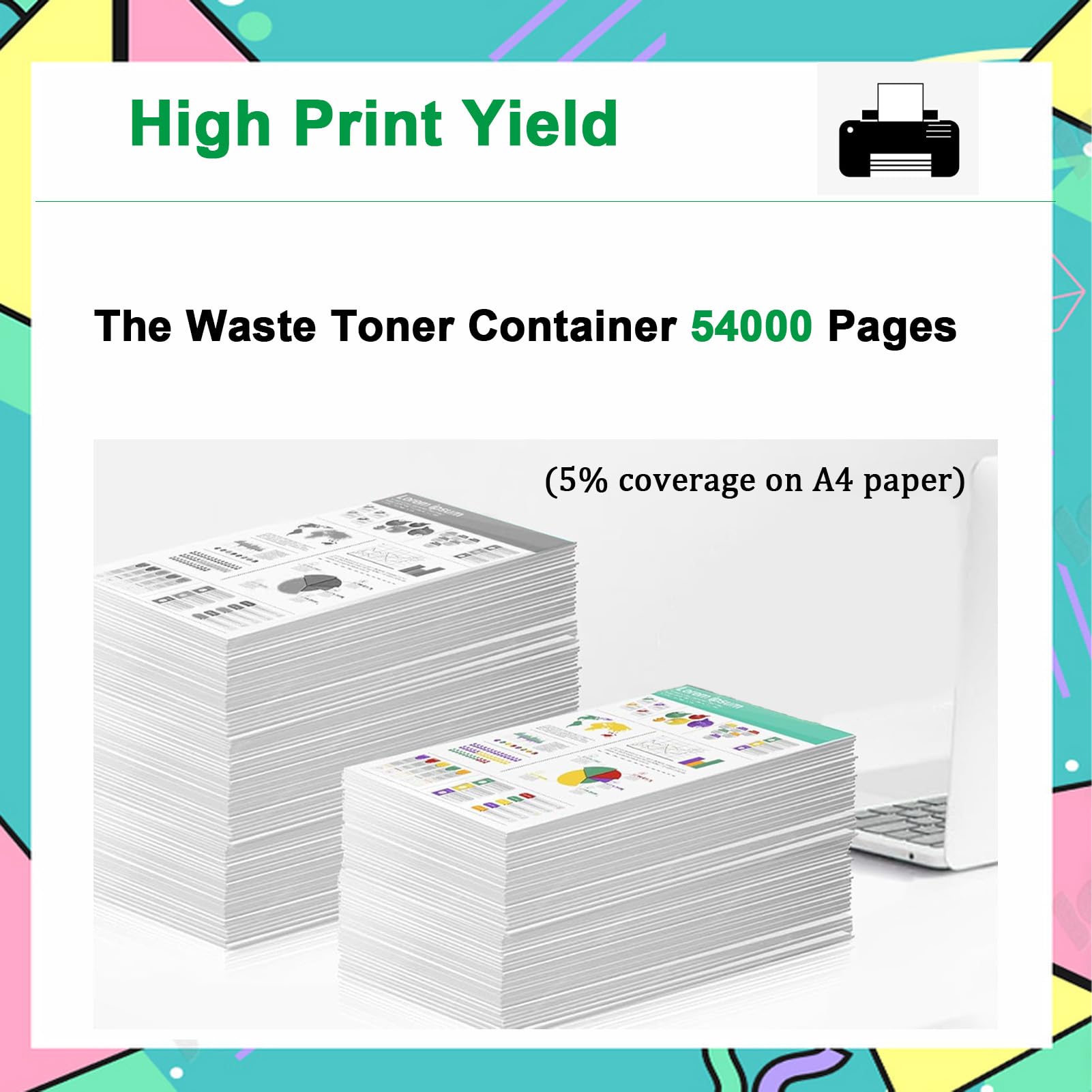 Cartouche Toner Compatible HP B5L37A pour M555x M577c M578c M553dn M553x M554dn M577dn M577f M577z M578dn E57540c E57540dn 1-Pack