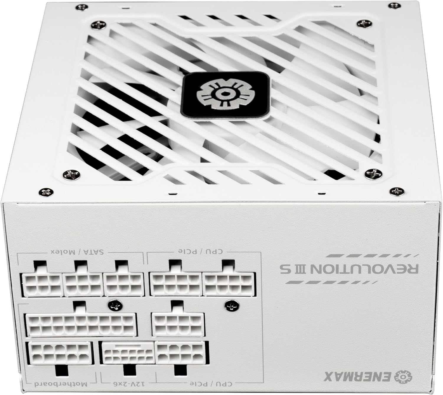 Enermax Revolution III S 1000W | Fully-Modular ATX 3.1 Power Supply | 80 Plus Platinum | 120mm FDB Fan w/ECO Mode | 105°C Japanese Capacitors | White
