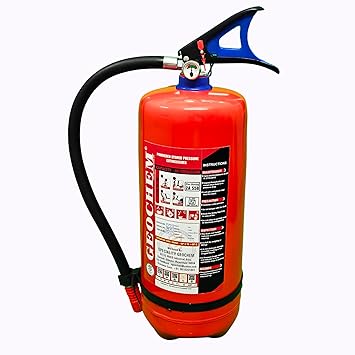 AFS Fire Extinguisher Cylinder | Heavy Duty Fire Extinguisher for Home & Office | Steel Fire Extinguisher for Kitchen, Shop & Commercial Use | Easy-Use Fire Extinguisher with Wall Hanging Clip - 4 Kg