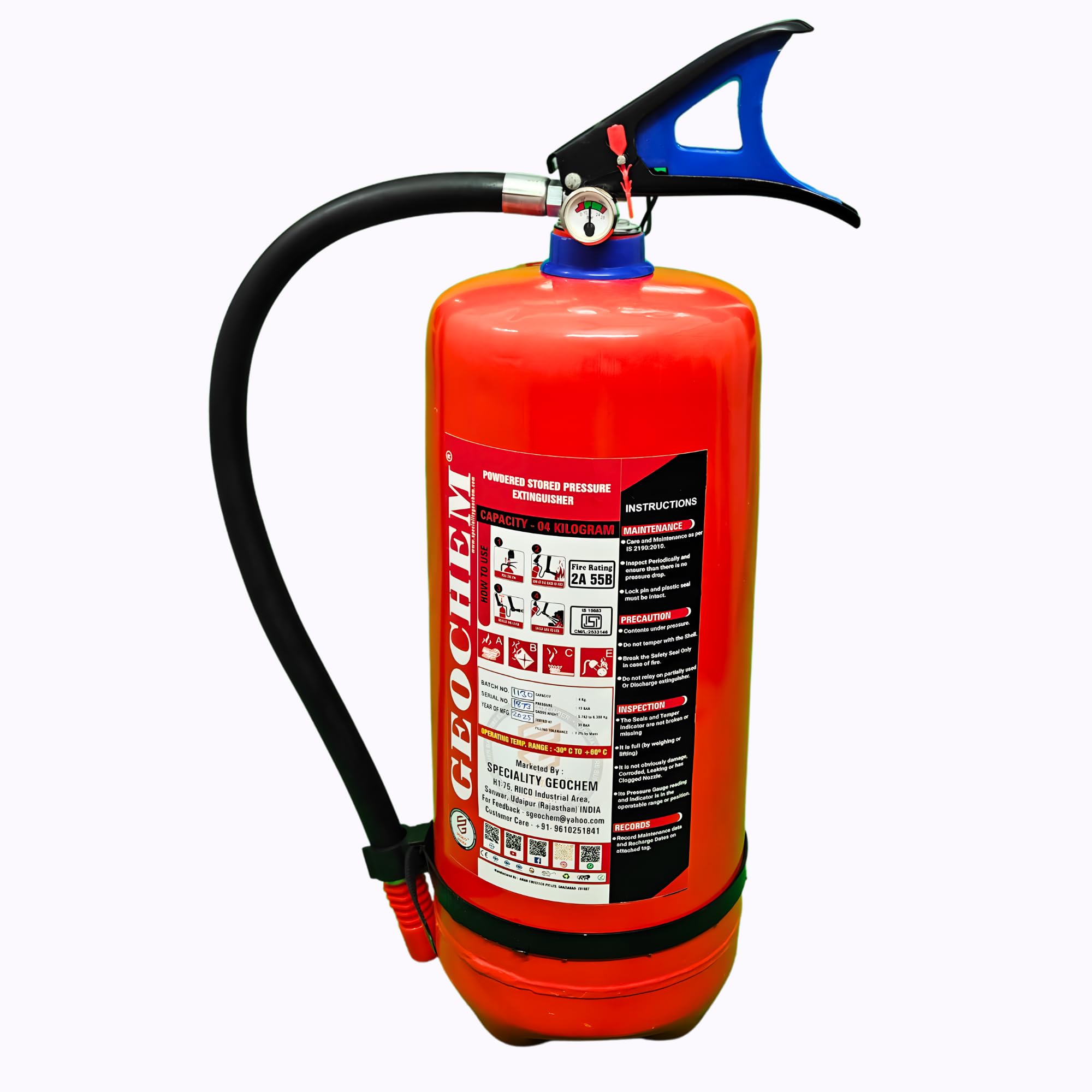 ABC Fire Extinguisher - Portable & ISI Certified -9