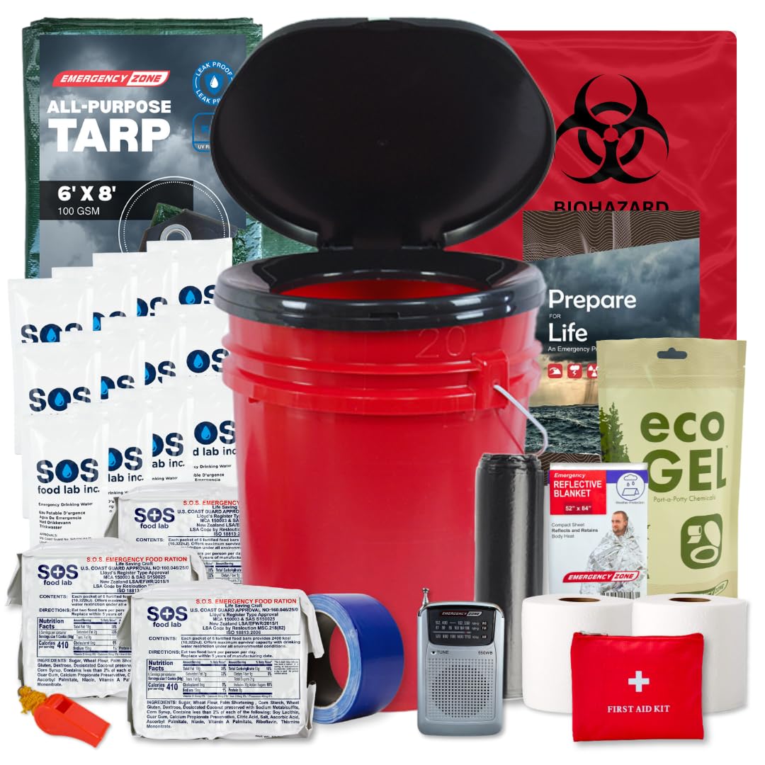 Classroom Emergency Lockdown Kit | 36 Water Pouches Included | Be Prepared to Shelter in Place in The Classroom/Office During Lockdowns, Emergencies or Natural Disasters
