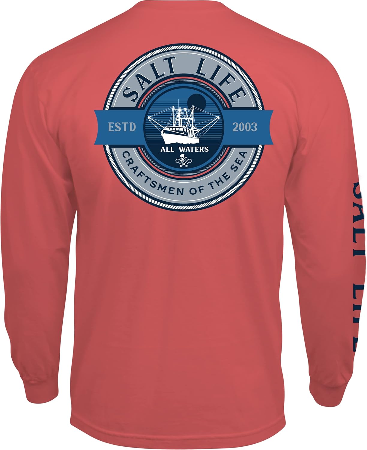 Salt Life Men's All Waters Long Sleeve Crew Neck Tee