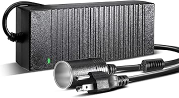 AC to DC Converter 100V-240V to 12V 10A 120W Power Supply Adapter with Car Cigarette Lighter Socket – Compatible with Car Vacuum Cleaner, Car Refrigerator & More