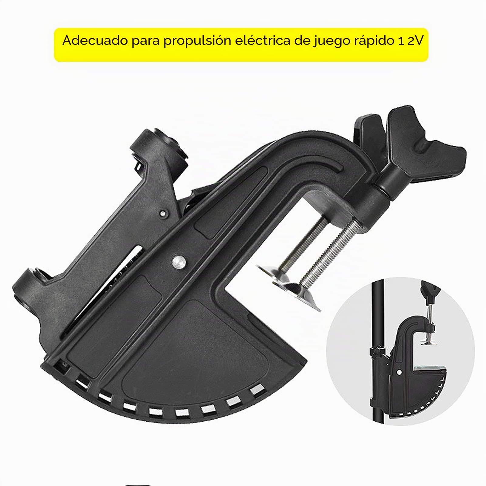 Soporte de Motor para Barco, Soporte de Propulsor de Motor Eléctrico de 12V Soporte de Suspensión de Plástico Stent de Motor Fueraborda Eléctrico para Kayak de Barco Inflable