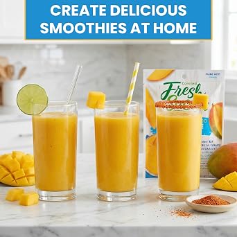Concord Foods Tropical Mango Smoothie Mix, 1.8 oz, Add Mango, Water & Ice