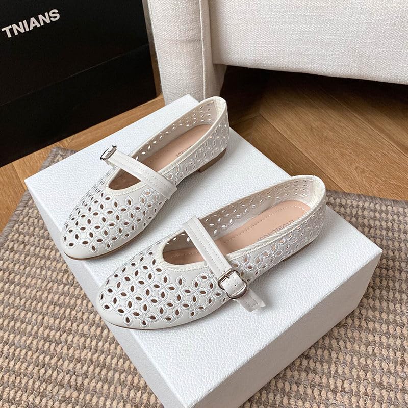 Cut Out Flats for Women Round Toe Dressy Casual Flats4