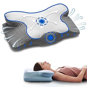 Cervical Memory Foam Pillow Contour Pillows for Neck and Shoulder Pain Ergonomic Orthopedic Sleeping Neck Contoured Support Pillow