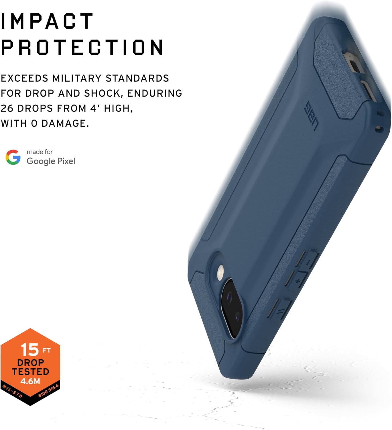 URBAN ARMOR GEAR UAG Made for Google Pixel 9a Case Scout - Rugged Non-Slip Military Drop Tested Protective Cover, Mallard