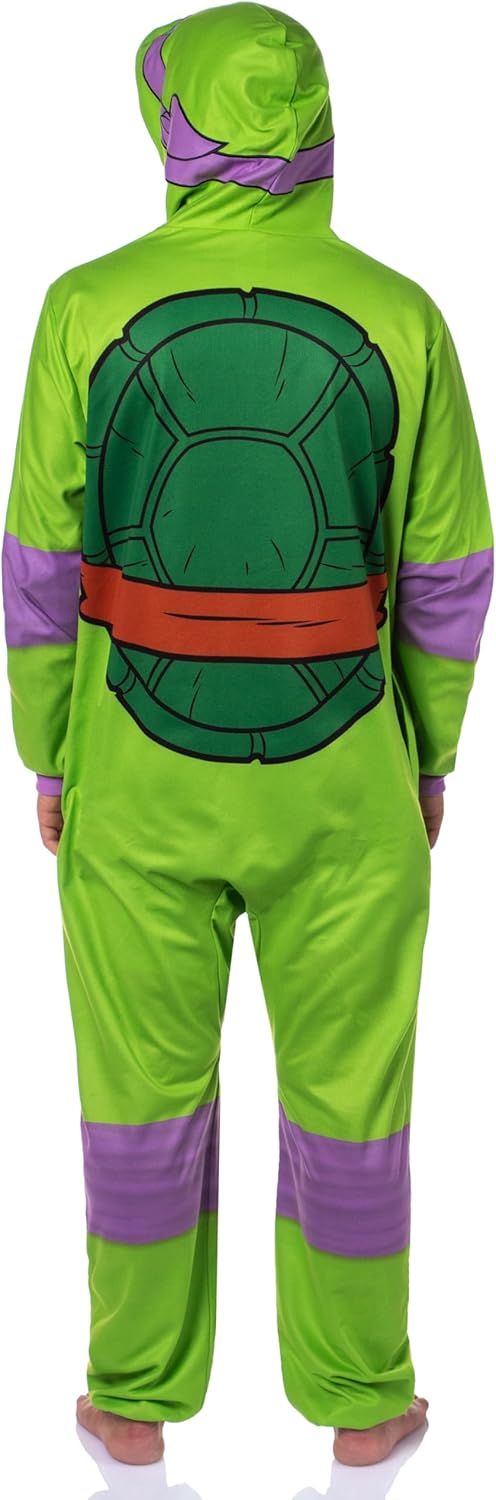 INTIMO Teenage Mutant Ninja Turtles Mens' Hooded Union Suit Costume Sleep Pajama For Adults - Image 5