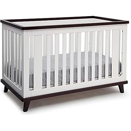 Convertible Baby Crib, White 