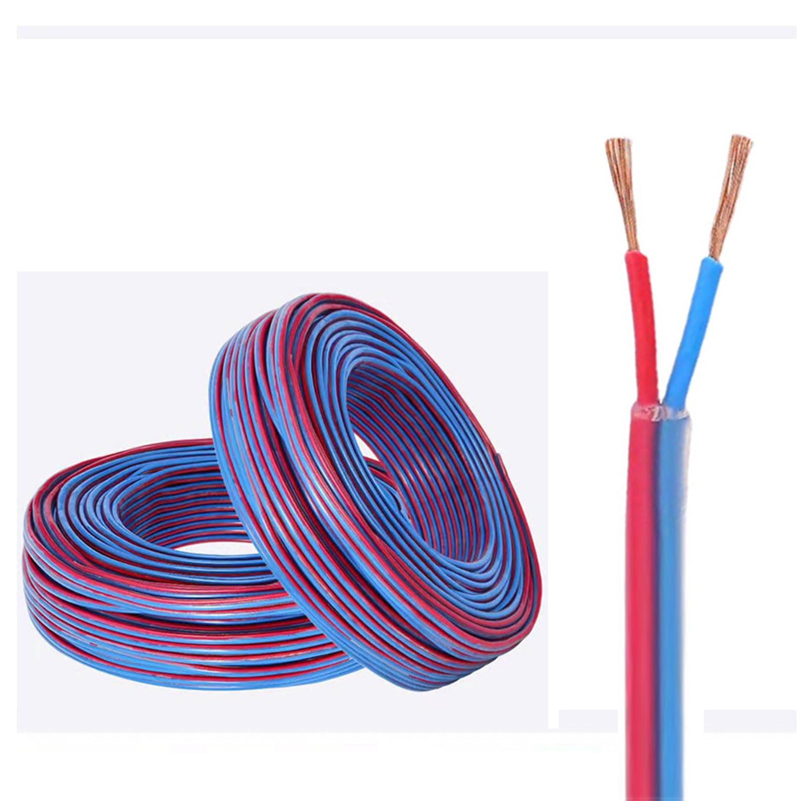 Câble d'extension d'alimentation flexible transparent 2 conducteurs cuivre 65ft 2.5mm2 - 8