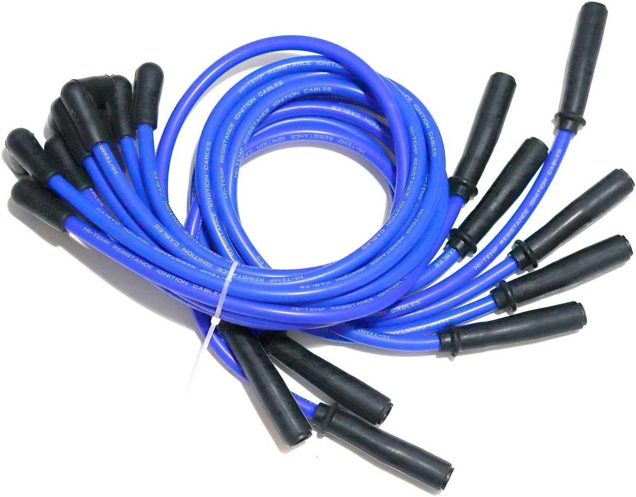 10.5mm Spark Plug Wire Set,9pcs High Performance Spark Plug Cables Compatible with SBC BBC HEI 350 383 454 Electronic