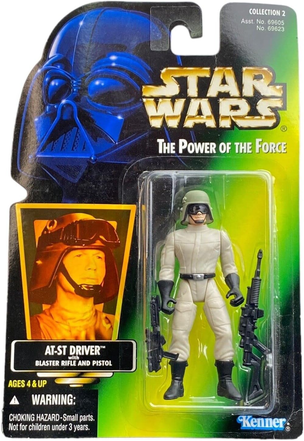 Star Wars Power of the Force Green Card ATST Driver Action Figure by