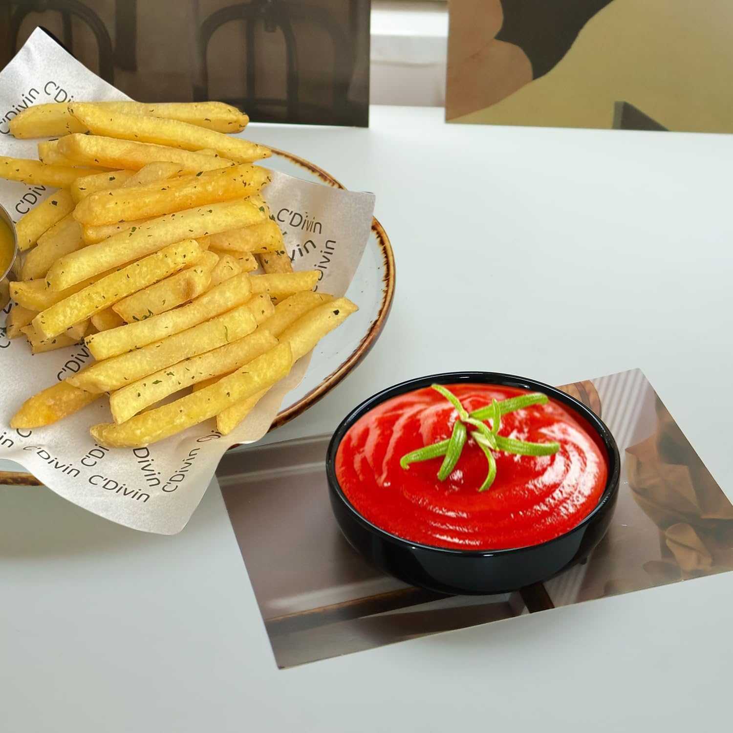 3.5 Inch Ceramic Dipping Bowls, Soy Sauce Dish for Sauces, Salad Dressing, Condiments, Snacks, Appetizers, Set of 6 (BLACK)