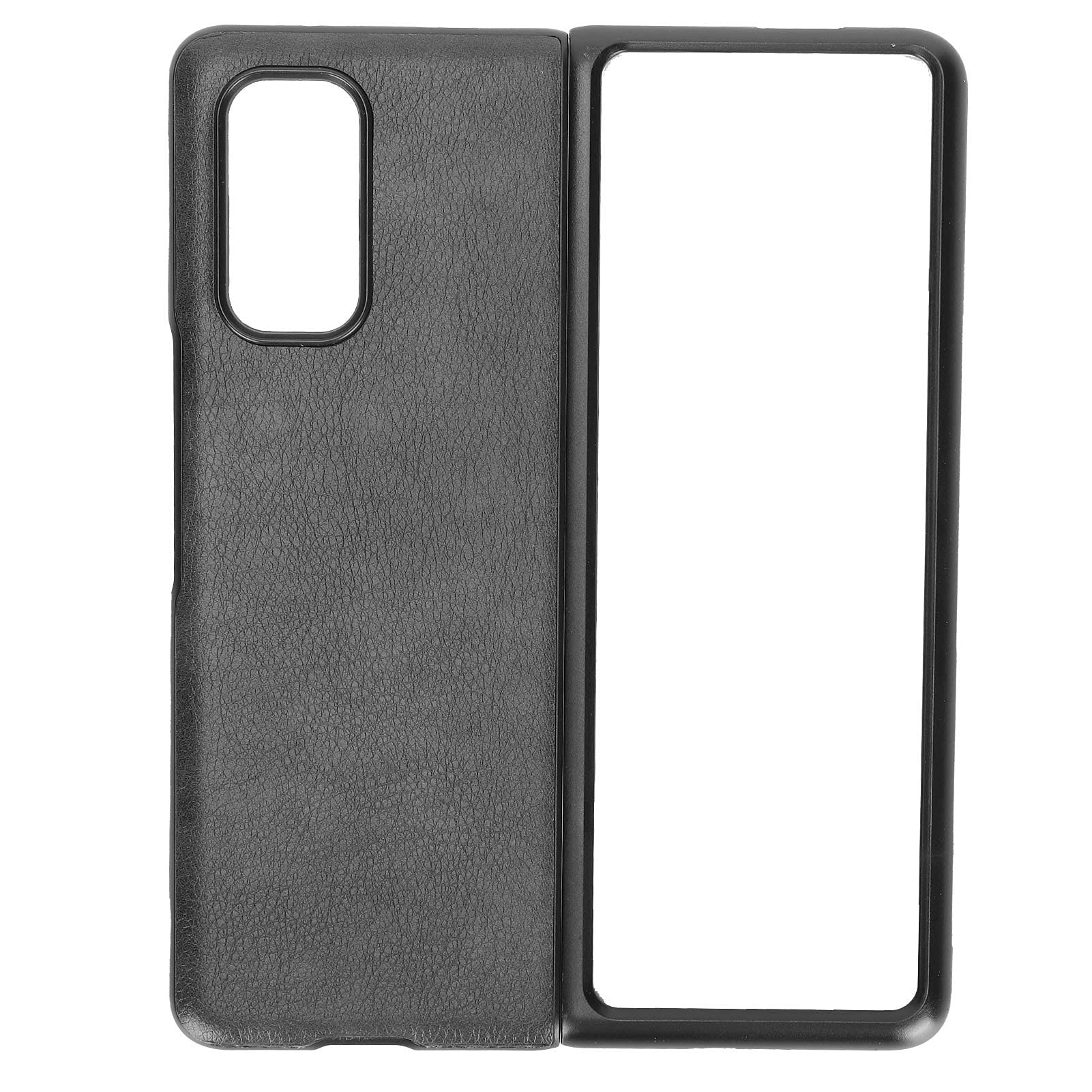 Wakects Lychee Pattern Leather Phone Case for MIX FOLD (BLACK)