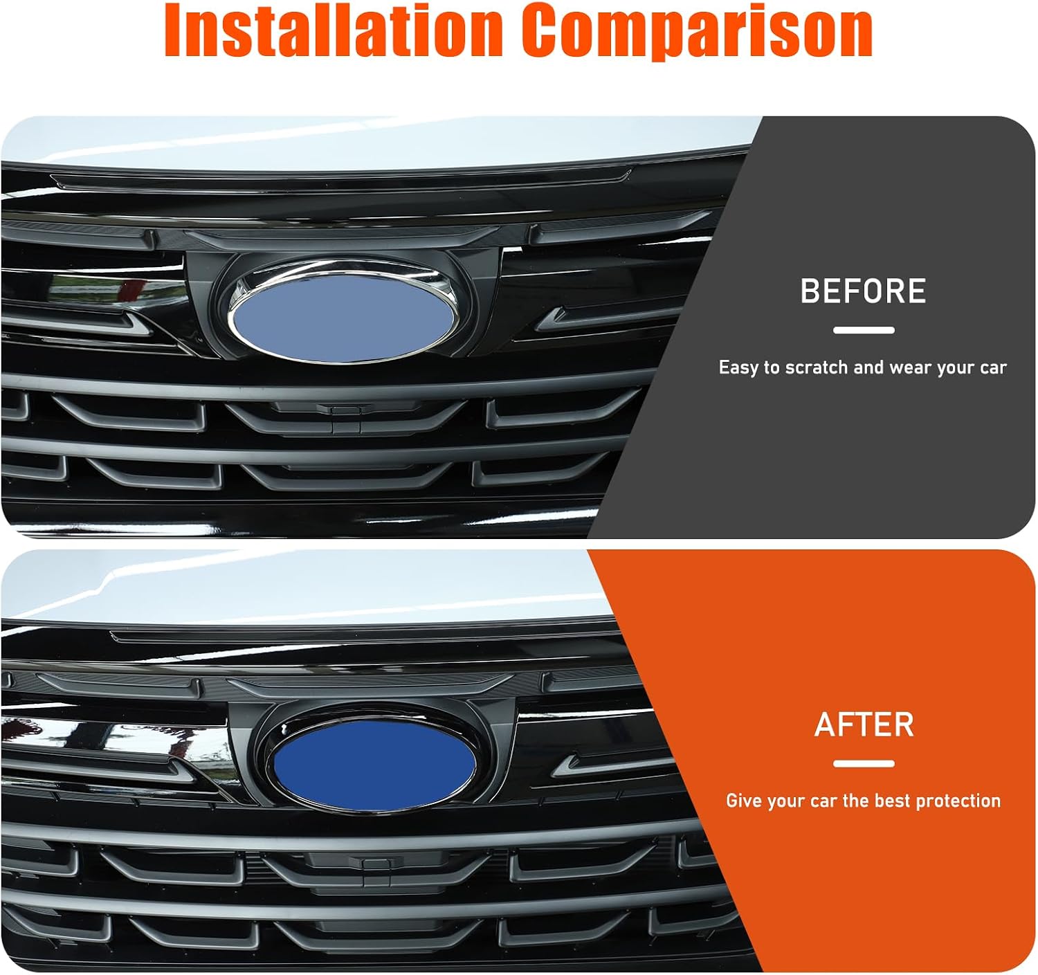 Front Back Emblem Cover Trim Kit Emblem Badge Logo Ring Suitable for Subaru Forester 2022-2024 Car Circle Ring Center Decor Auto Tailgate Logo Decor Cover (Glossy Black)