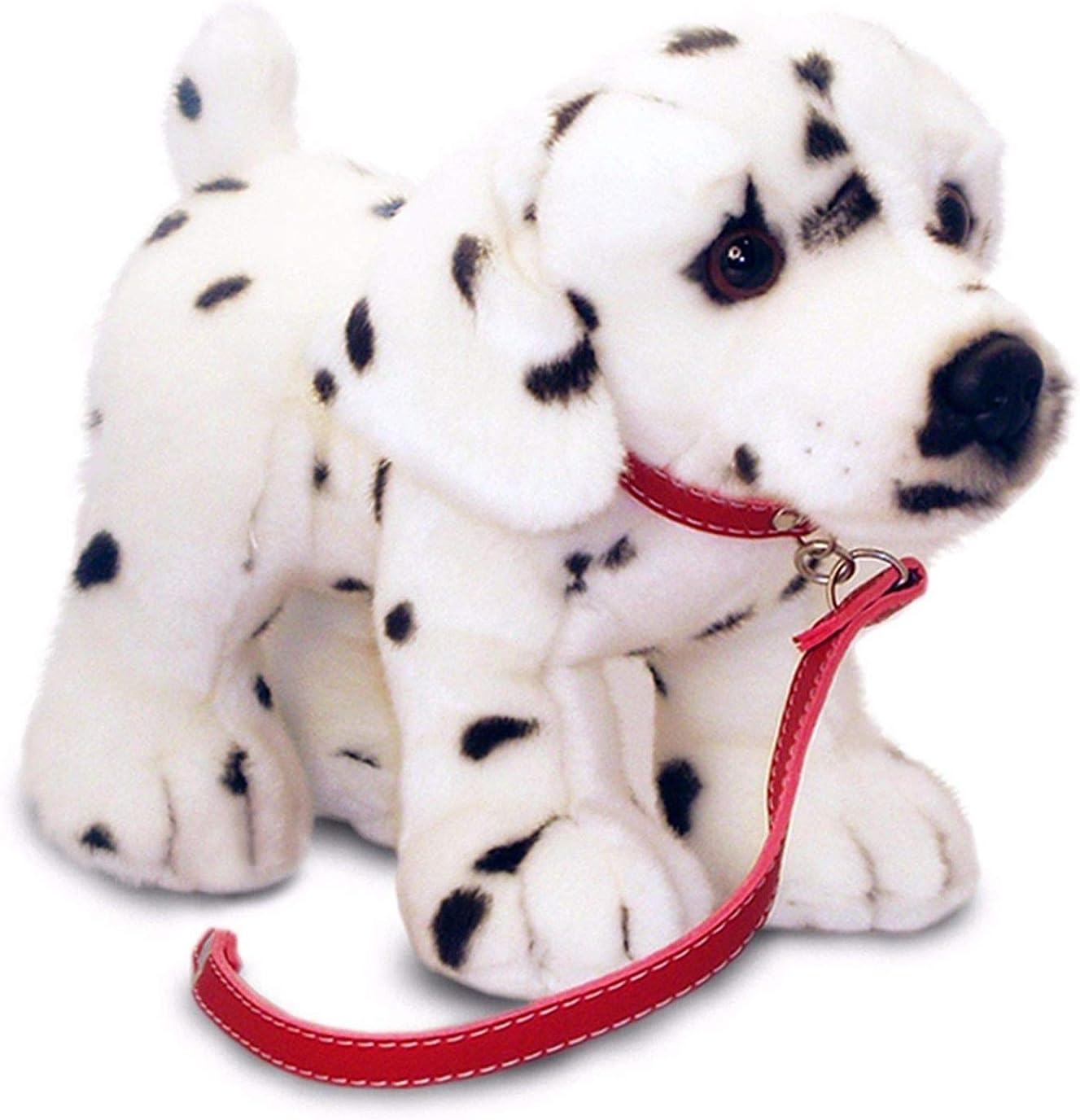 Keel Toys Standing Dog on Lead Dalmatian 30cm Plush Toy