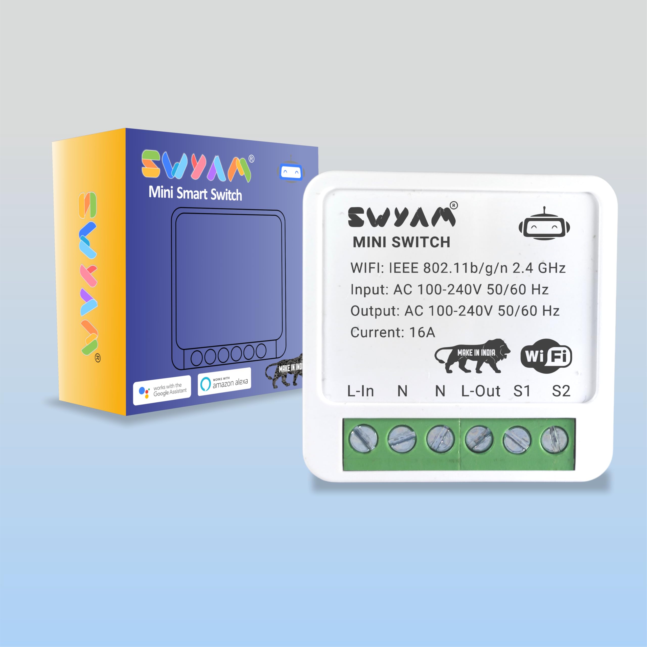 Mini 2-Way WiFi Smart Switch, Made in India (1 Year Warranty), Electrical Safety, No Hub Required, Supports Alexa & Google, 16A Load-image-40
