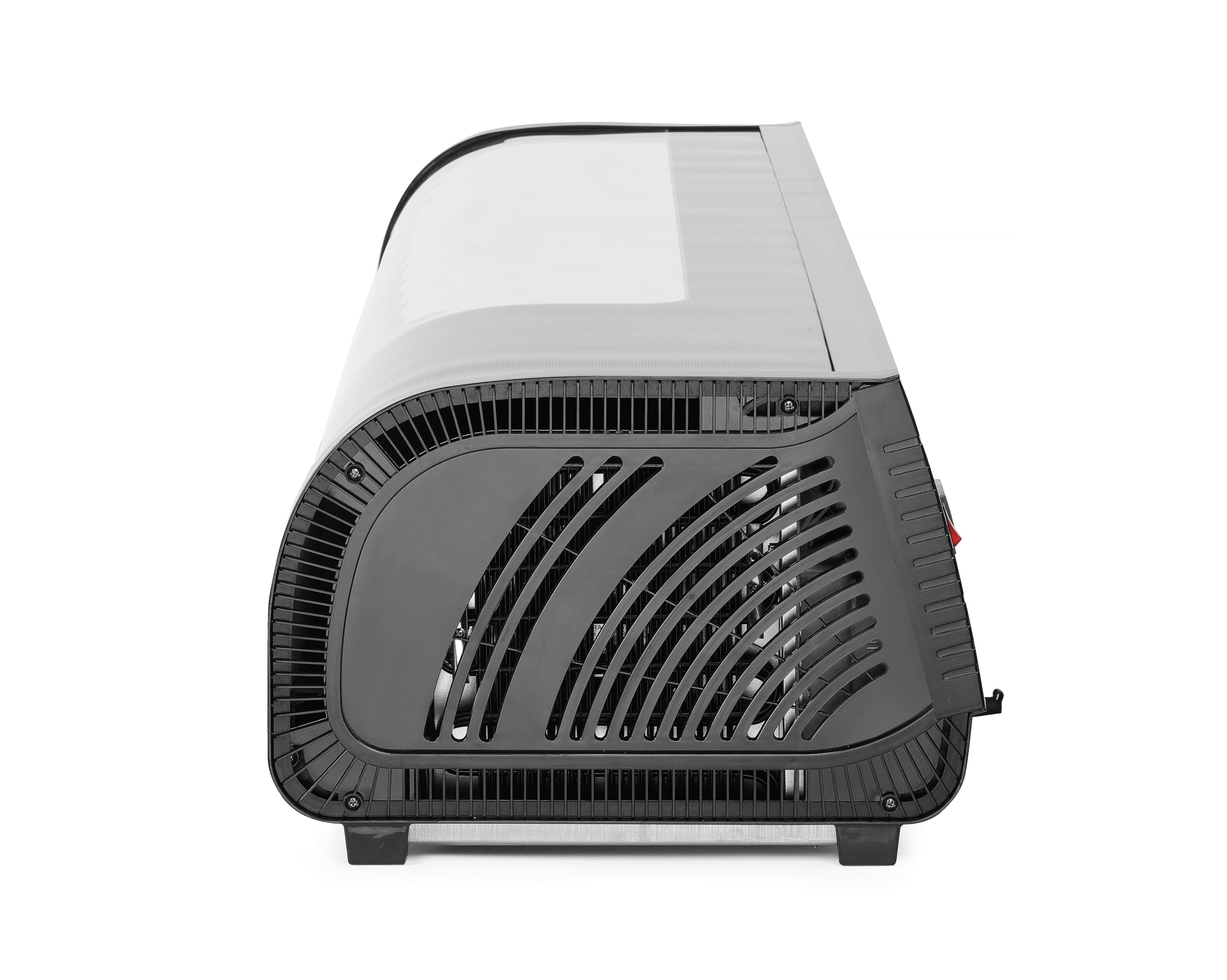 HENDI Sushi-Kühlvitrine, Arktic, mit 5x GN1/2 Behälter, Temperaturbereich: 0° bis 12°C, LED-Beleuchtung, Sushi-Kühlschrank, 230V/190W, 1800x420x(H)265mm, Edelstahl, ABS, Glas, schwarz