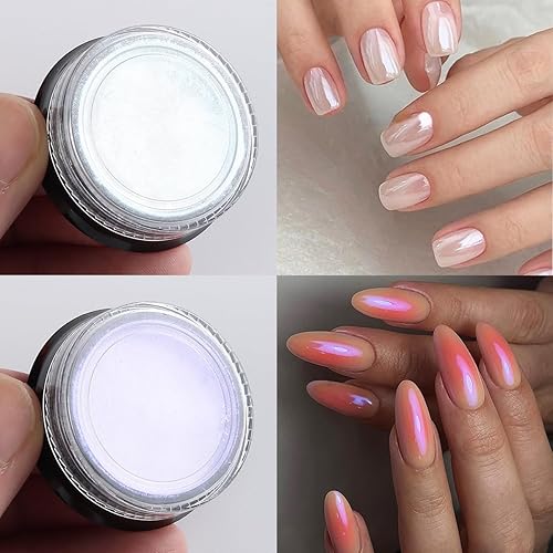 Miniatura 7 de Juego de polvos cromados con purpurina para uñas, 18 colores plateado, negro, rojo, verde, efecto metálico, polvo de espejo para uñas con pinceles,