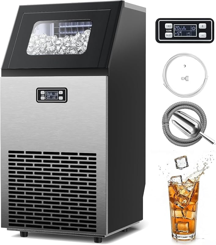 Kismile Commercial Ice Maker 100lbs Day