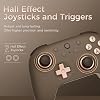 وحدة تحكم لاسلكية AKNES 8Bitdo Ultimate 2C 2.4G لأجهزة الكمبيوتر التي تعمل بنظام Windows وAndroid، مع عصا تحكم Hall Effect وHall Trigger وسرعة استطلاع 1000 هرتز وأزرار L4/R4 قابلة للتعيين (براوني)