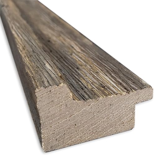 Miniatura 2 de Amanti Art Espejo de baño marrón para sobre el fregadero, 29 x 39 pulgadas, espejo de tocador rectangular estrecho de madera de granero y moca,