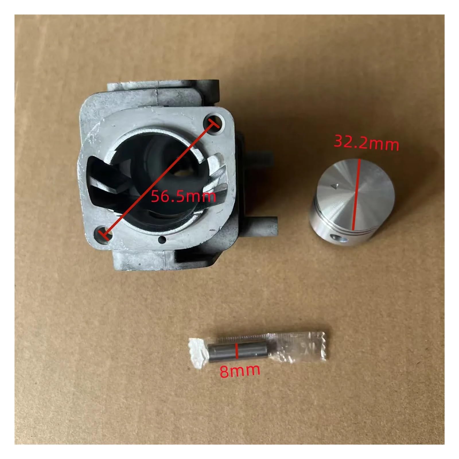 Dingmao Cylinder Piston Kit 32.2MM Compatible For Ech0 SRM-22 GT22 SRM22 GES SRM22 GESU Brushcutter Parts