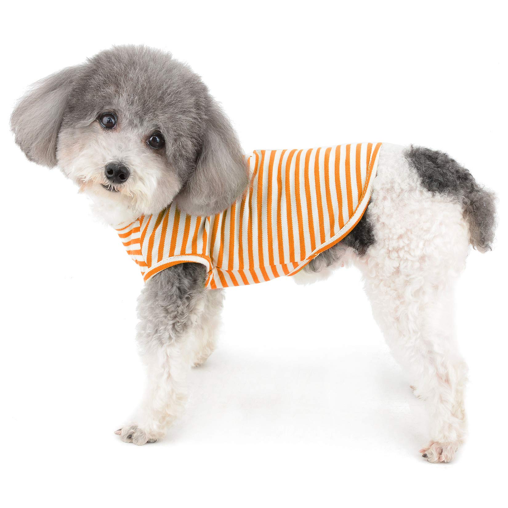Amazon | RANPHY ストライプ 犬の服 犬服 ペット服 パジャマ ベスト