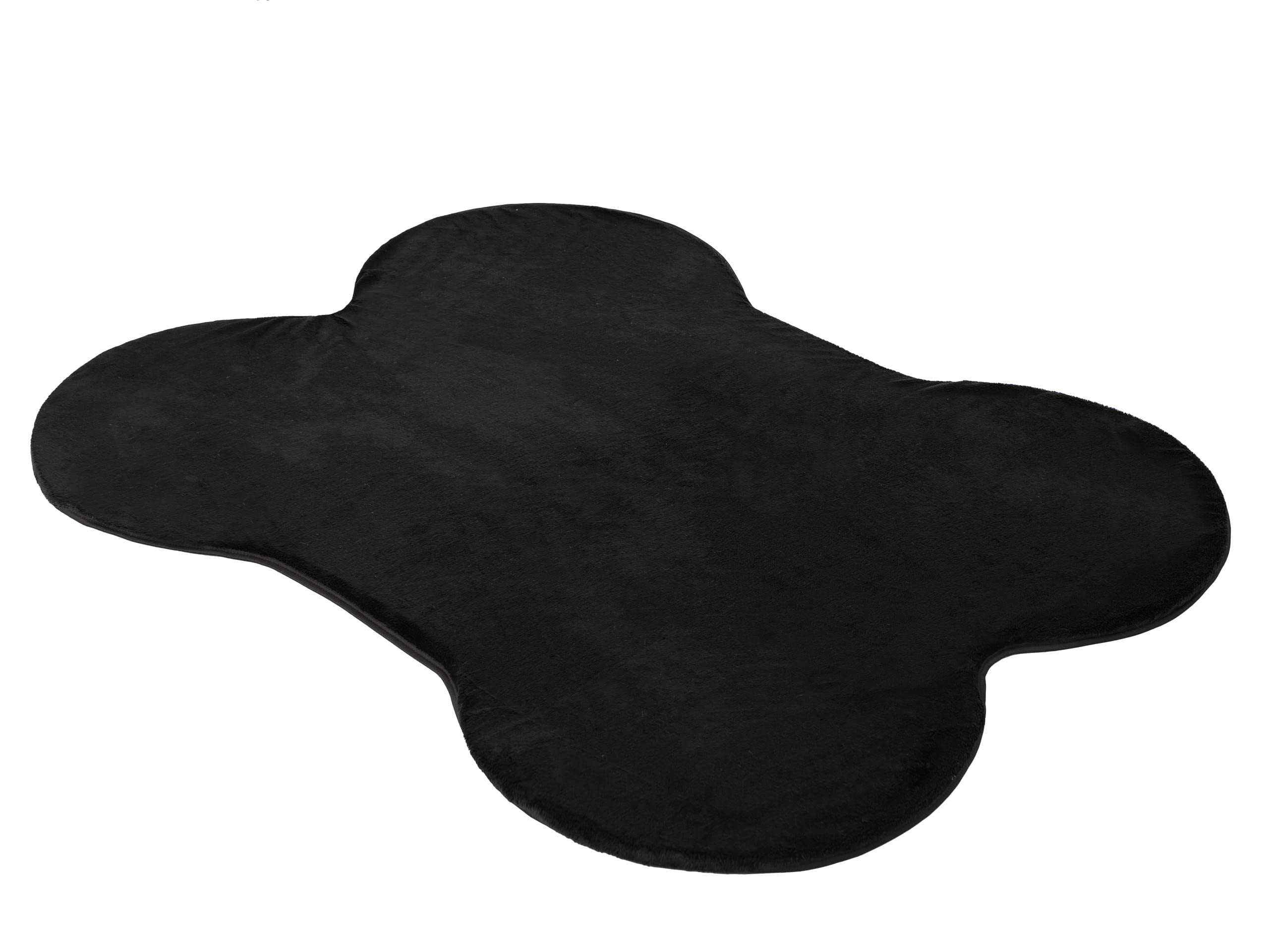 Colchoneta para perros, colchón, cojín, cojín para perros, cama para mascotas, sofá, cama para animales, cama suave, tamaño: L – 105 x 80 cm, color negro
