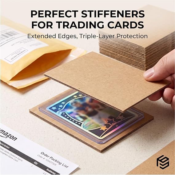 Hacaroa 400 Pack Corrugated Cardboard Sheets 2mm Thick, 4.5 x 3.5 Inch Flat Cardboard Inserts Dividers, Brown Kraft Cardboard Separator Filler Pads for Mailing, Shipping, Crafts