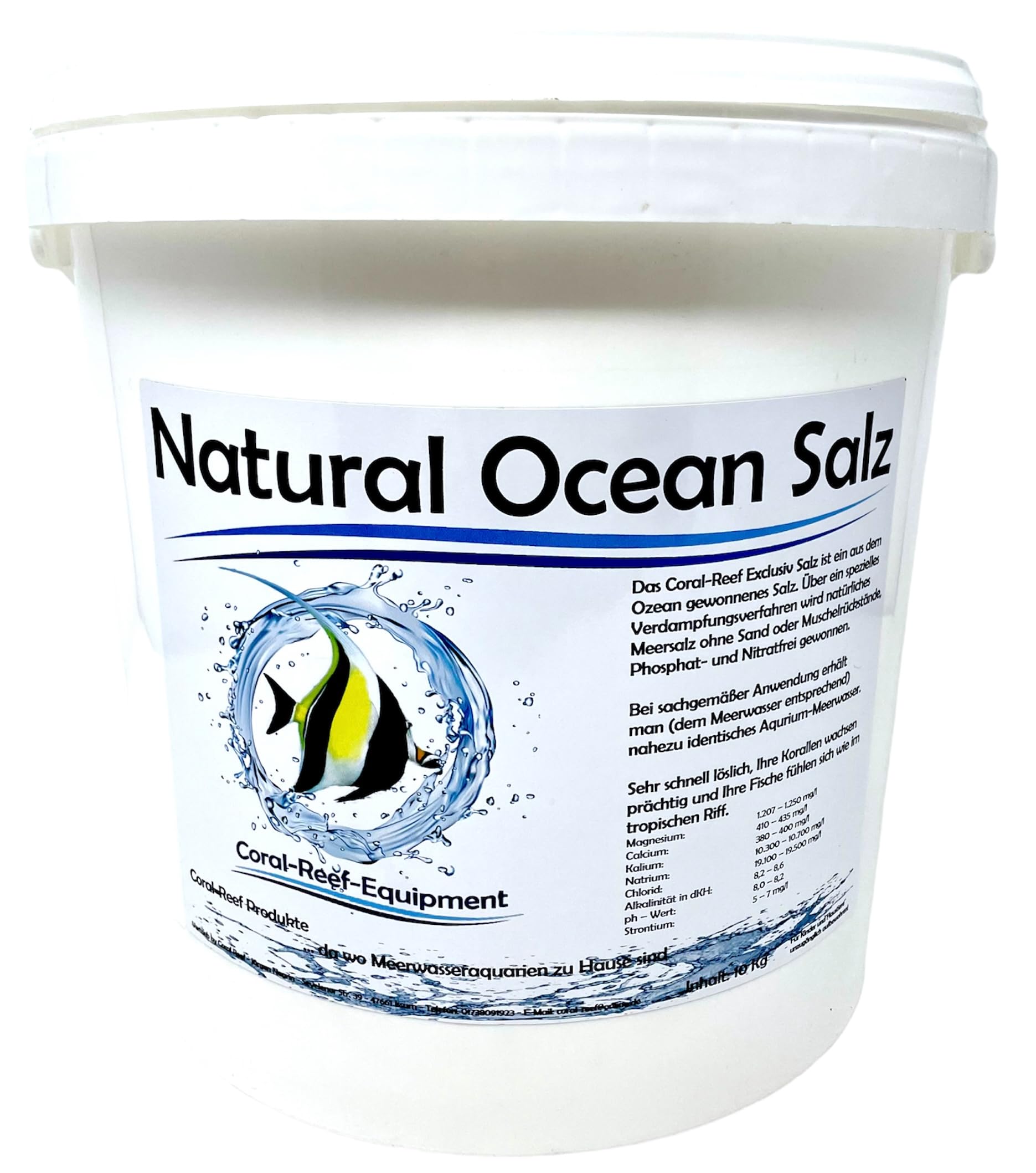 Winterangebot ! Aquarium Salz Coral-Reef Natural Ocean Salt 25 kg Nachfüllbeutel (Exlusivsalz) Solange der Vorrat reicht