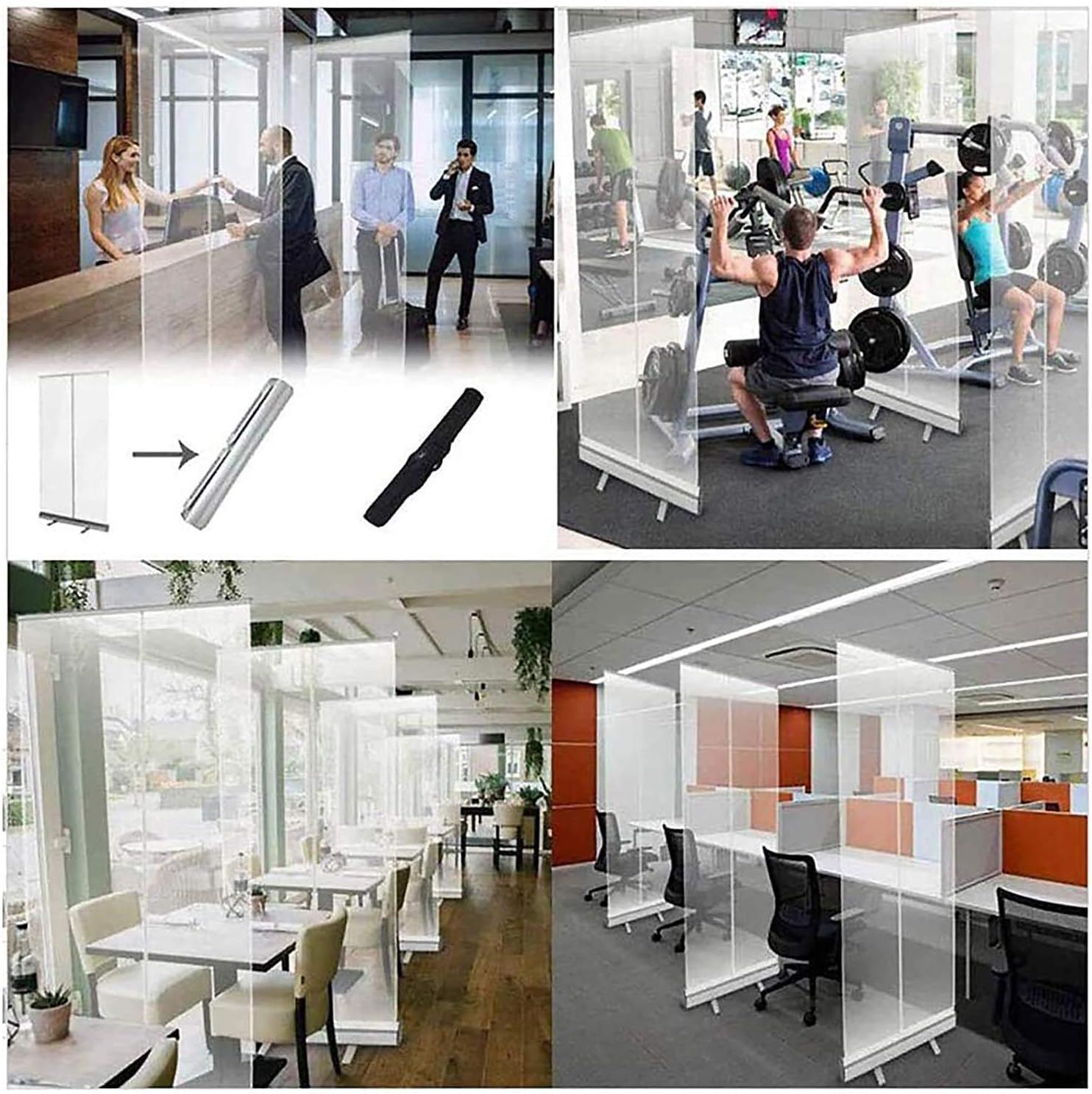 FloorStanding Sneeze Guard Protection Screen Spit Protection Room