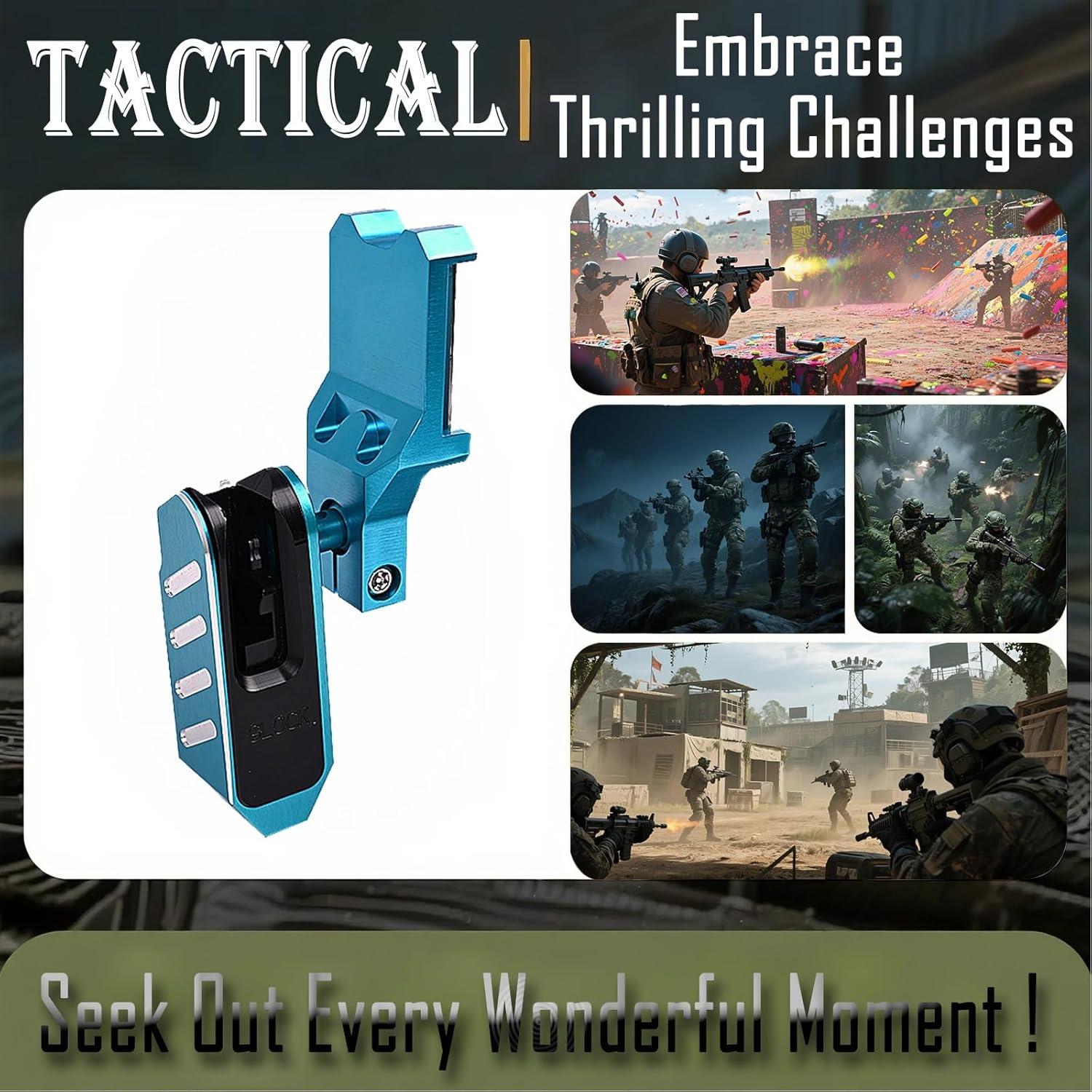 Modular Tactical Aluminum Holster Set, Universal Insert Blocks Compatible with 1911/CZ/STI/SV, Airsoft Hunting Accessories with Quick-Release System