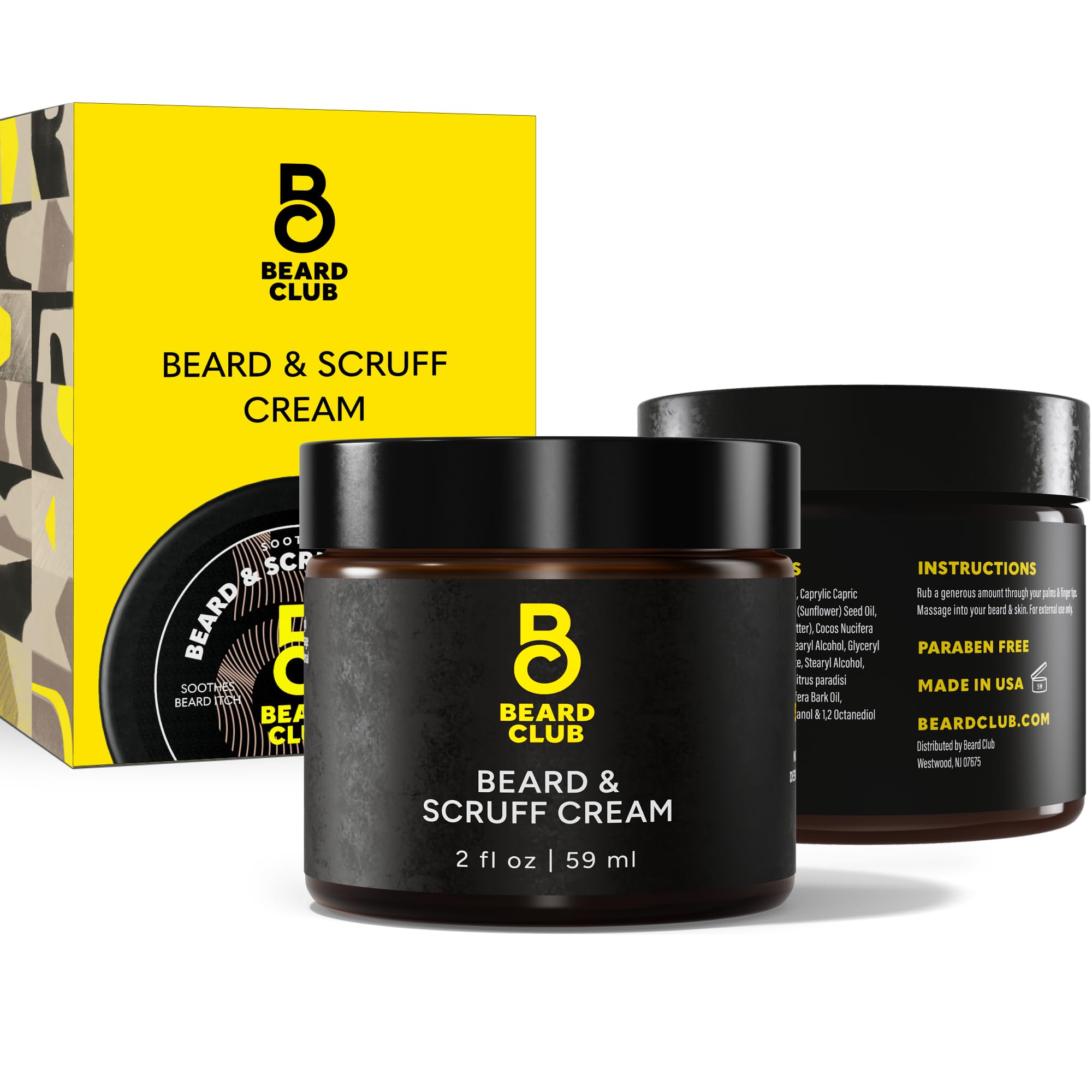The Beard Club Original Cream - Moisturizing and Hydrating for Healthier Facial Hair & Skin